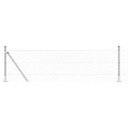 Palo della recinzione | Pannello per recinzione Argento 25 x 0,6 m (maglie 40 x 40 mm)