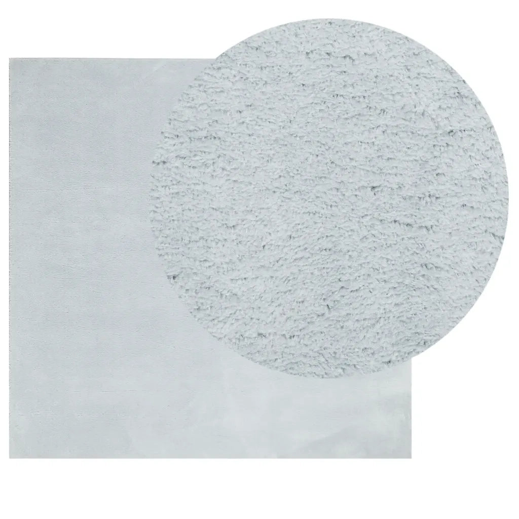 Tappeto a Pelo Corto HUARTE Morbido e Lavabile Blu 160x160 cm 375135