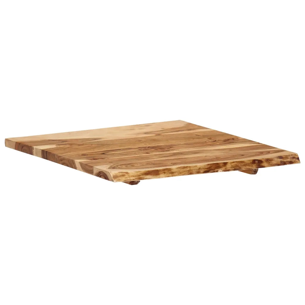 Piano del Tavolo | Superficie Tavolo | Piano Scrivania in Legno Massello di Acacia 58x(50-60)x2,5 cm