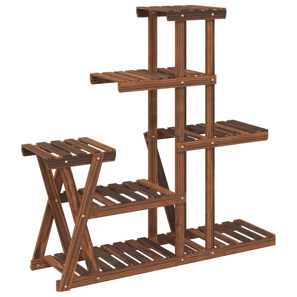 Portafiori/portapiante 95 x 25 x 96 cm legno massello di abete marrone 02_0045223