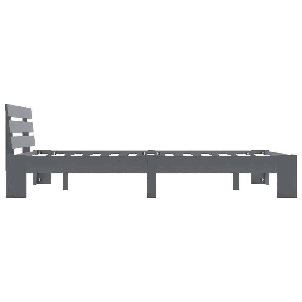 Giroletto senza Materasso Grigio 100x200 cm in Legno di Pino 283168