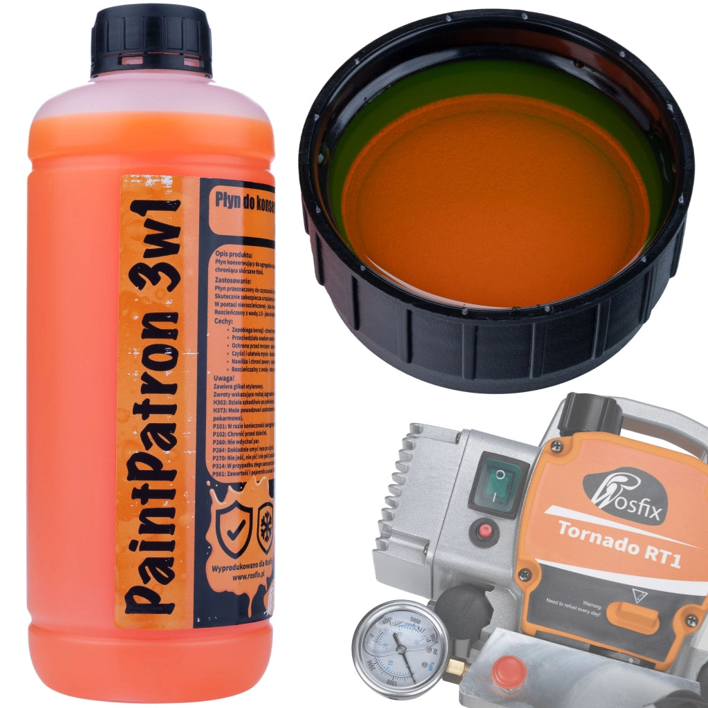 Liquido Protettivo e Detergente per Spruzzatore Airless Verniciatore PaintPatron 3 in 1 – 1L