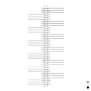 Termoarredo Zehnder Yucca bianco 134x50 cm