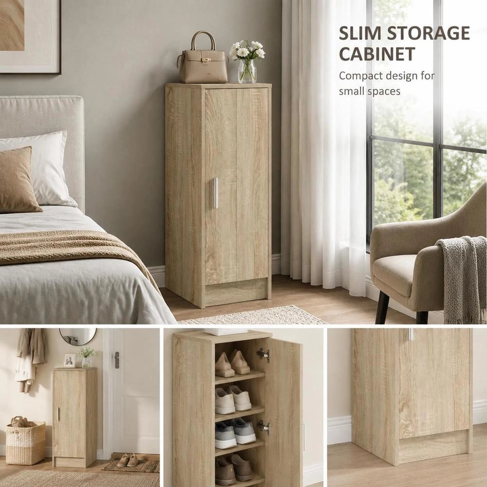 Shoe Cabinet Sonoma Oak 32x35x92 Cm Wood-based Material