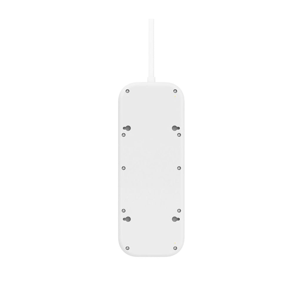 Striscia di alimentazione a 6 prese con protezione Lightning, USB e USB-C Bianco Belkin