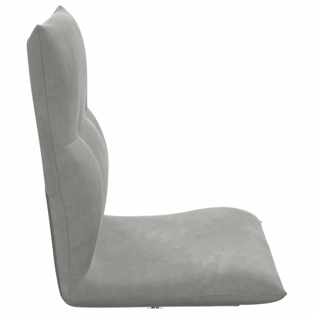 Sedia da Pavimento Grigio chiaro 46 x 50 x 61 cm Velluto 42028174
