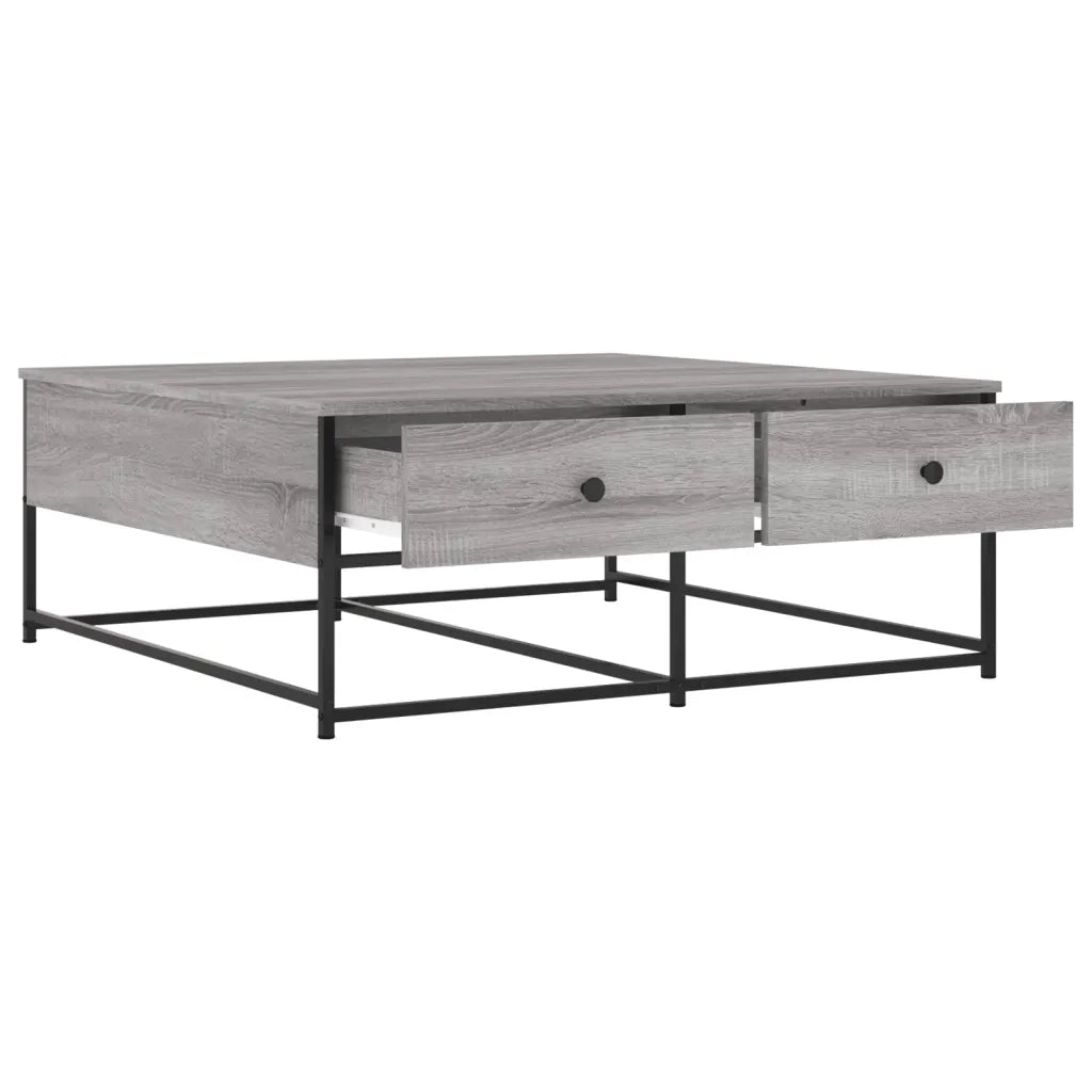 Tavolino da Salotto Grigio Sonoma 100x99x40cm Legno Multistrato 835297