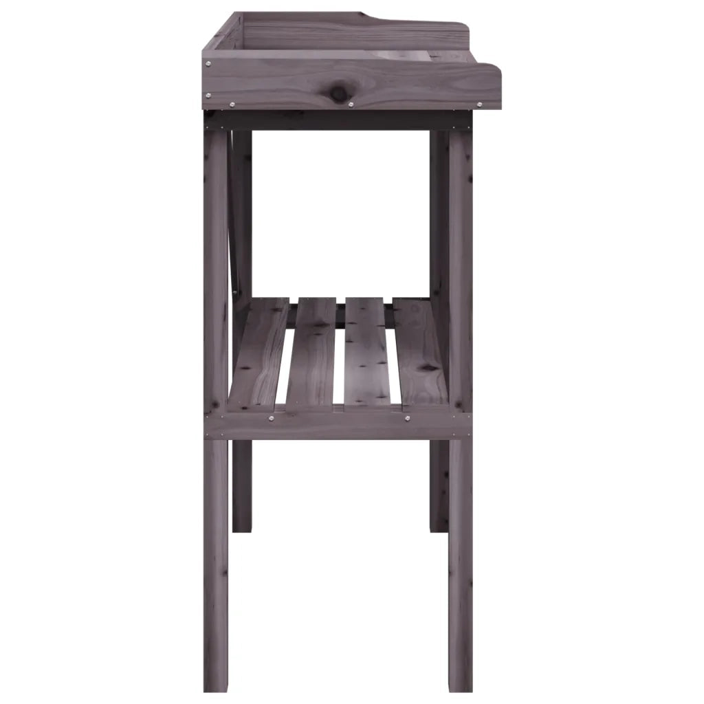Tavolo Piante Ripiano Grigio 78x38x,82,5cm Legno Massello Abete CFW7844708