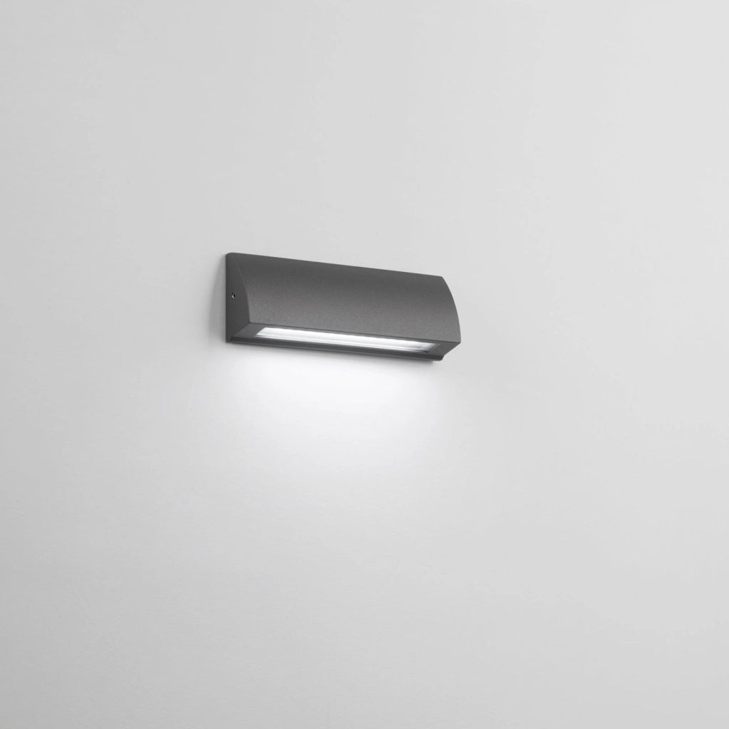APPLIQUE LED SEGNAPASSI SHELBY ANTRACITE 6W 670LM CCT 3000K / 4000KIP54 17X3,2X6CM