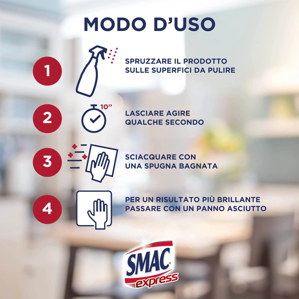 Smac Sgrassatore Limone 650 ml 12 Pezzi