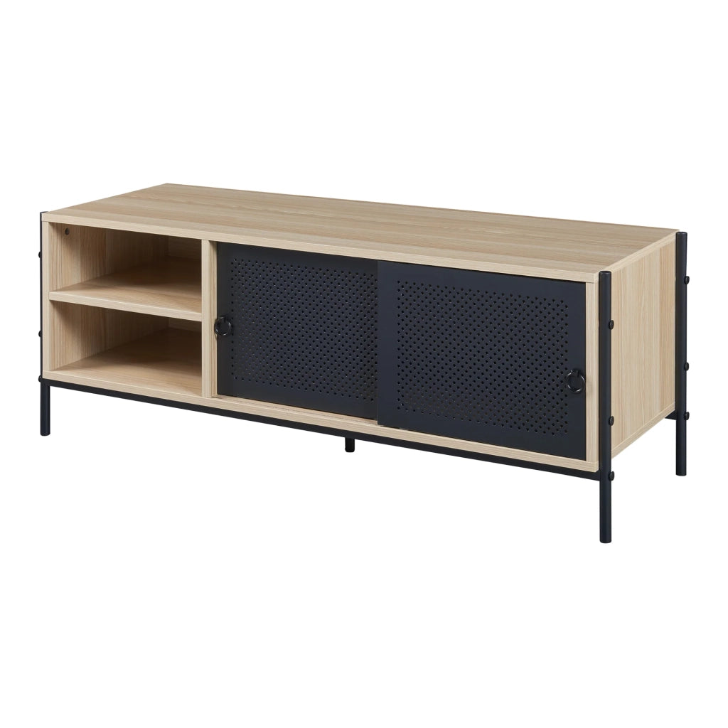 Mobile porta TV mobile porta TV per soggiorno mensola 120 x 40 x 45 cm effetto rovere nero 03_0010098