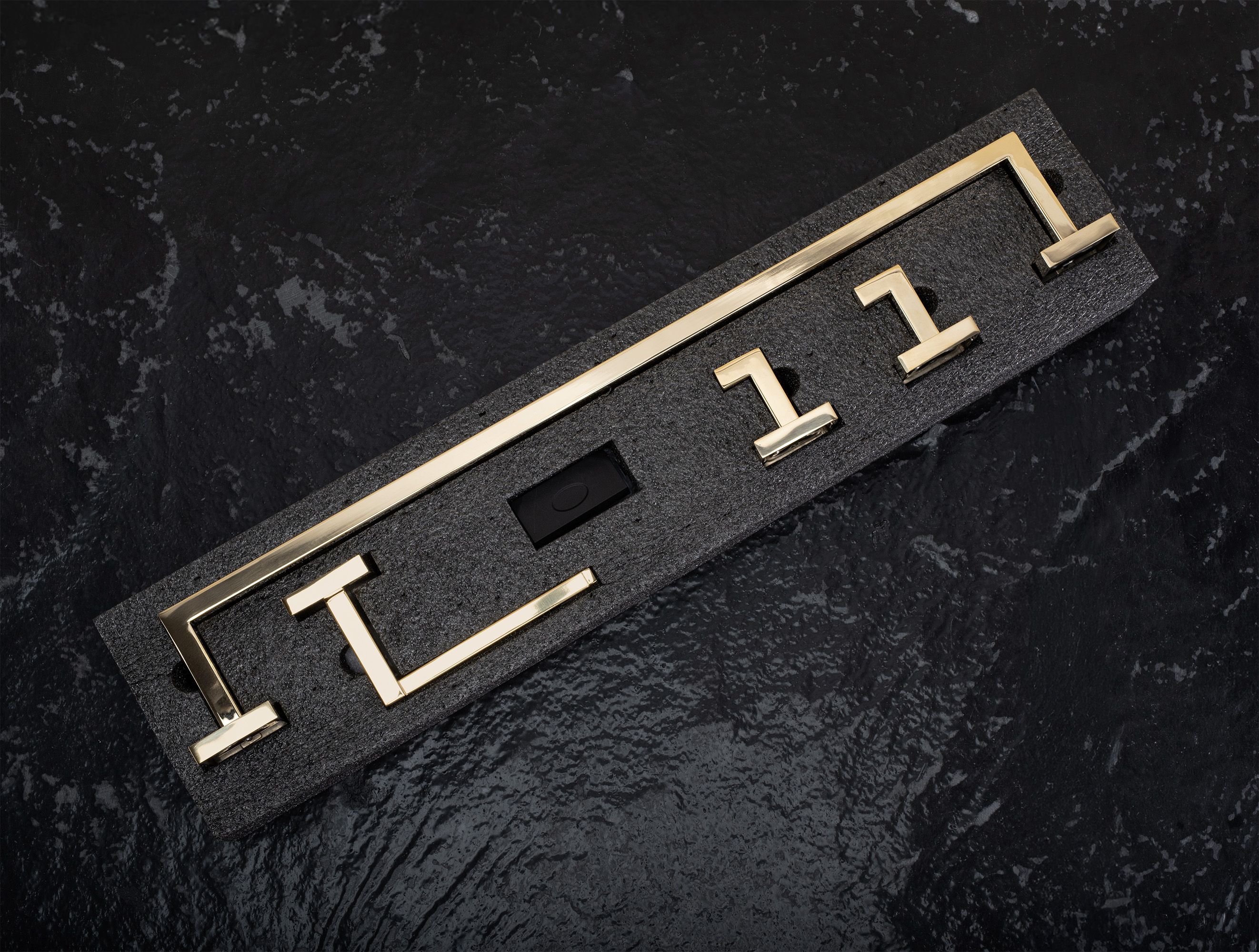 Set Accessori Da Bagno Rio Gold 4 Pezzi