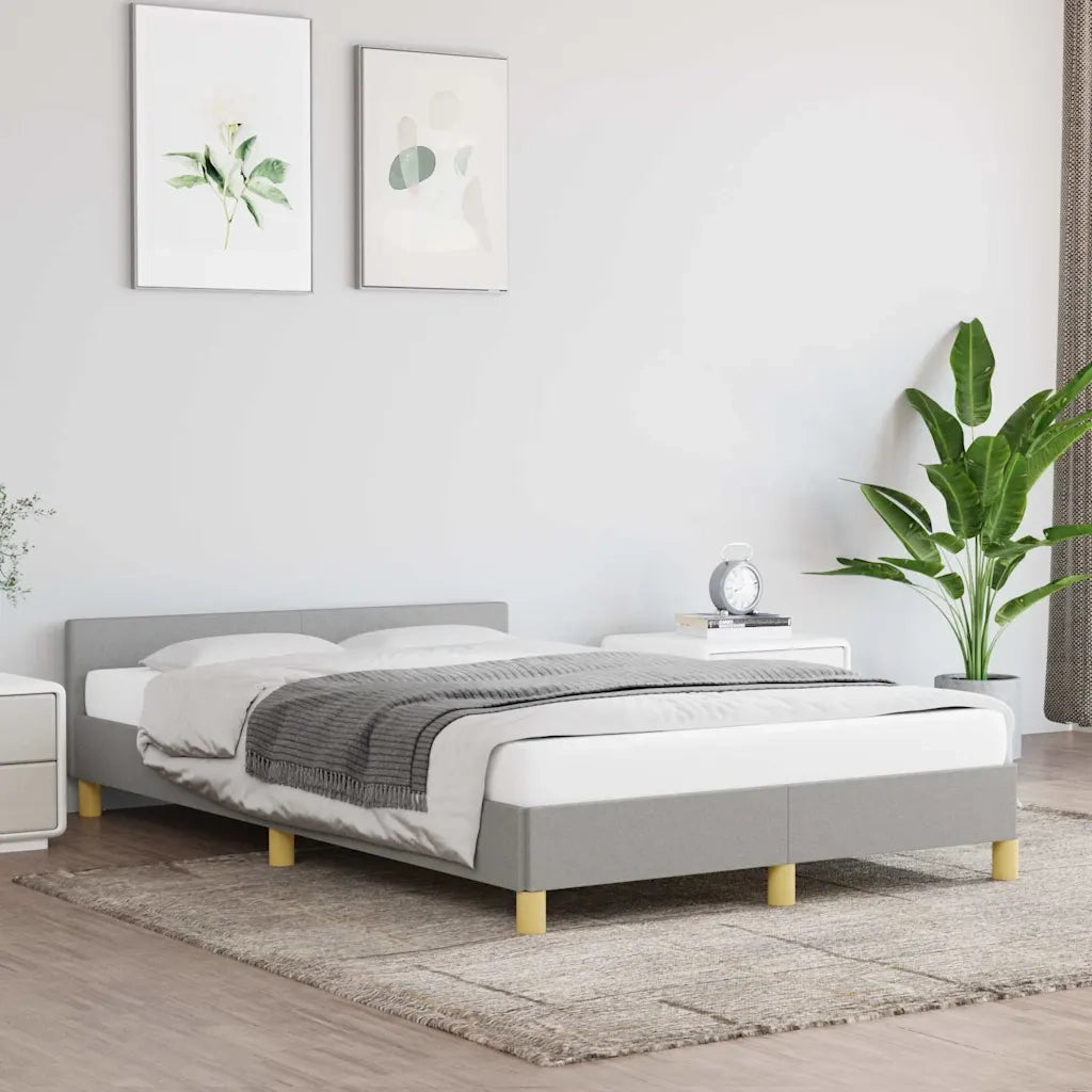 Giroletto senza Materasso Grigio Chiaro 120x200 cm Tessuto 347399