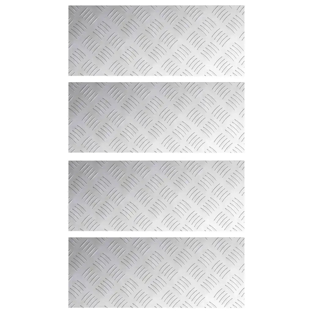 Gradini per Scale 4 pcs Argento 50 x 20 cm Alluminio 4104248