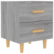 Comodino | Armadio da Notte | Mobiletto da notte Grigio Sonoma 40x35x47,5 cm