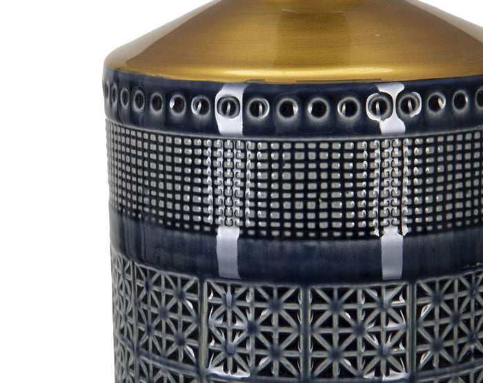 Lampada da Tavolo Graphs dark 30x55x30 cm in Ceramica Multicolor