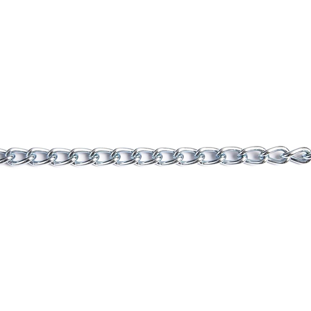 CATENA ORNAMENTALE PRETAGLIATA RITORTA MAGLIA CORT 2,5 mt Ã? 3 mm - nichelata