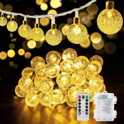 Fascia di illuminazione esterna - 85 m 80 LED su batterie - 8 modalità - IP67 impermeabile - telecomando - decorazione di giardino - illuminazione alogena