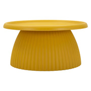 Kampot, Tavolino da Salotto Adatto per Indoor/outdoor, 71x35x71h cm Giallo Senape