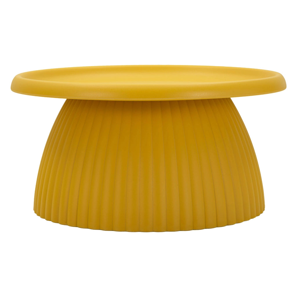 Kampot, Tavolino da Salotto Adatto per Indoor/outdoor, 71x35x71h cm Giallo Senape