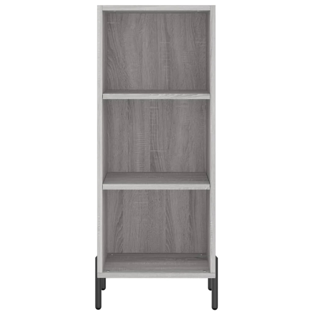 Buffet credenza cassettiera armadio mobile contenitore organizer cucina soggiorno salotto rovere Sonoma alto 34,5 x 34 x 180 cm legno ingegnerizzato grigio 02_0035313