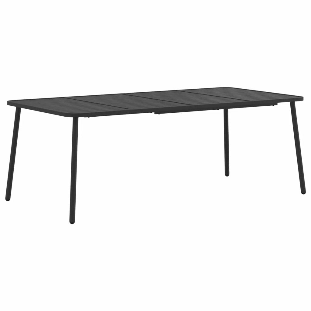 Set da pranzo 7 pz Antracite Acciaio 3422857