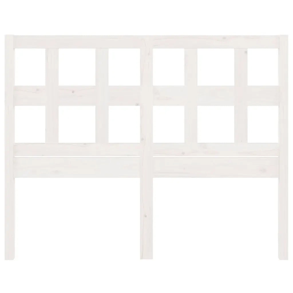 Testiera per Letto Bianca 185,5x4x100 cm Legno Massello di Pino