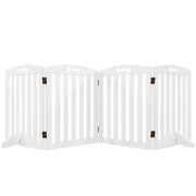 Cancello per Cani Pieghevole ¨C Zephmum ¨C Bianco 207,5 cm