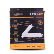 Trade Shop - Pannello Led Slim 24w Incasso Quadrato Luce Bianco Caldo Freddo Naturale P285aq - -bianco Freddo      -