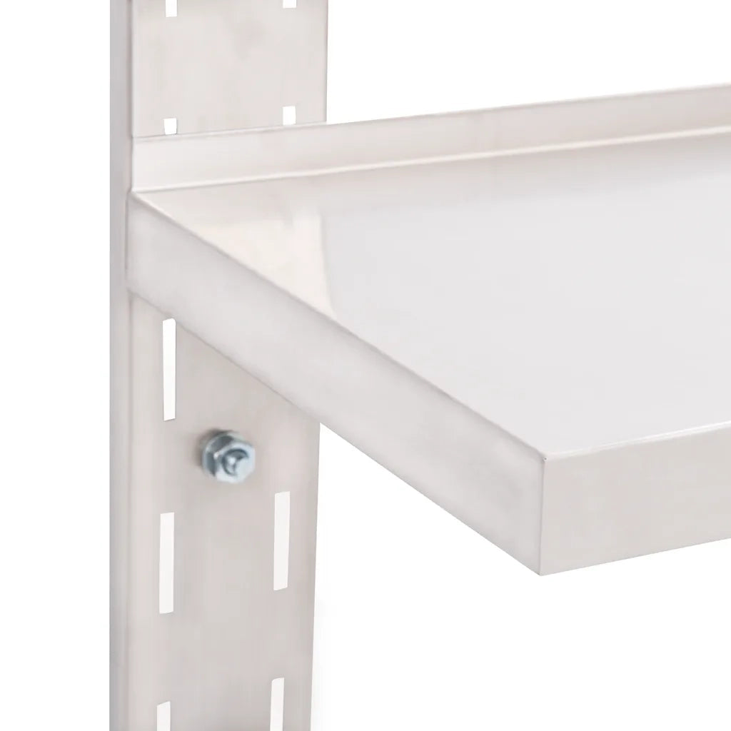 Mensola a Sospensione a 2 Livelli in Acciaio Inox 100x30 cm cod mxl 33575