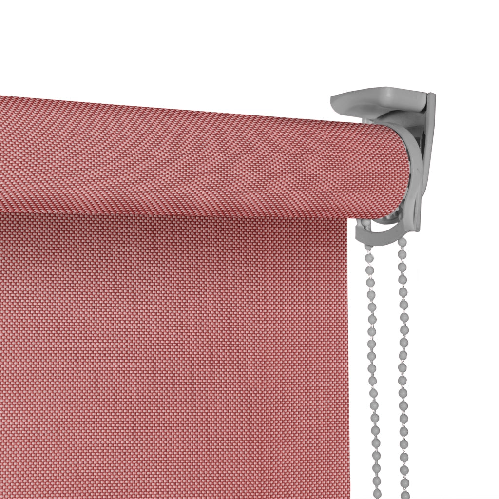 VIEWTEX Tenda a rullo Screen  10% Grado di apertura argento e rosso 165 x 250 cm - Made in Europe - 5 anni di garanzia