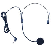 Headset Microfono Professionale in Nero Compatibile con Sistema Wireless Microfono Omnidirezionale Leggero