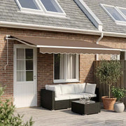 Tenda retrattile Tortora 600 × 300 cm Poliestere e Alluminio 3426473