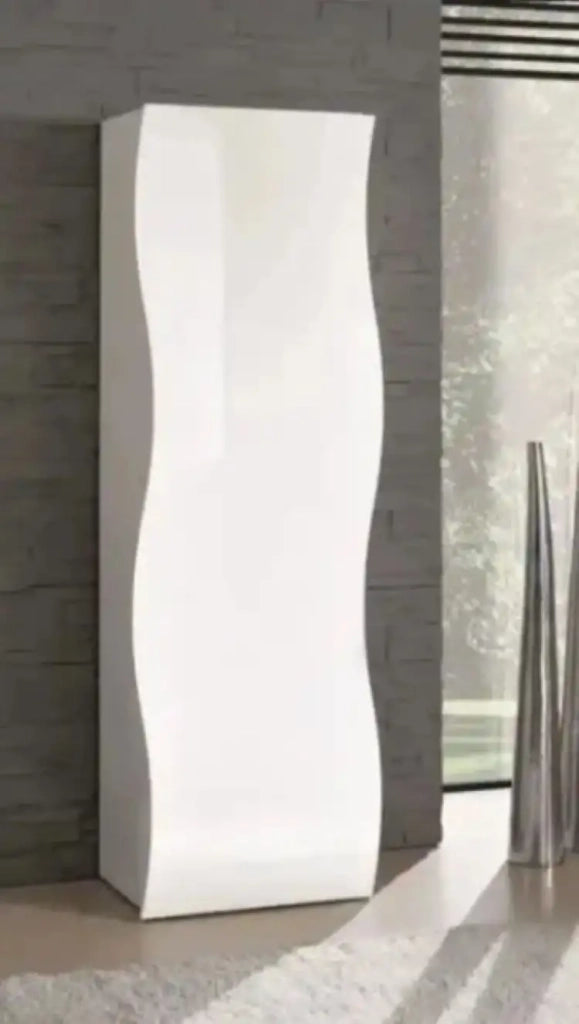 Mobile colonna ONDA L 63 x H 187.2 x P 40 cm bianco lucido
