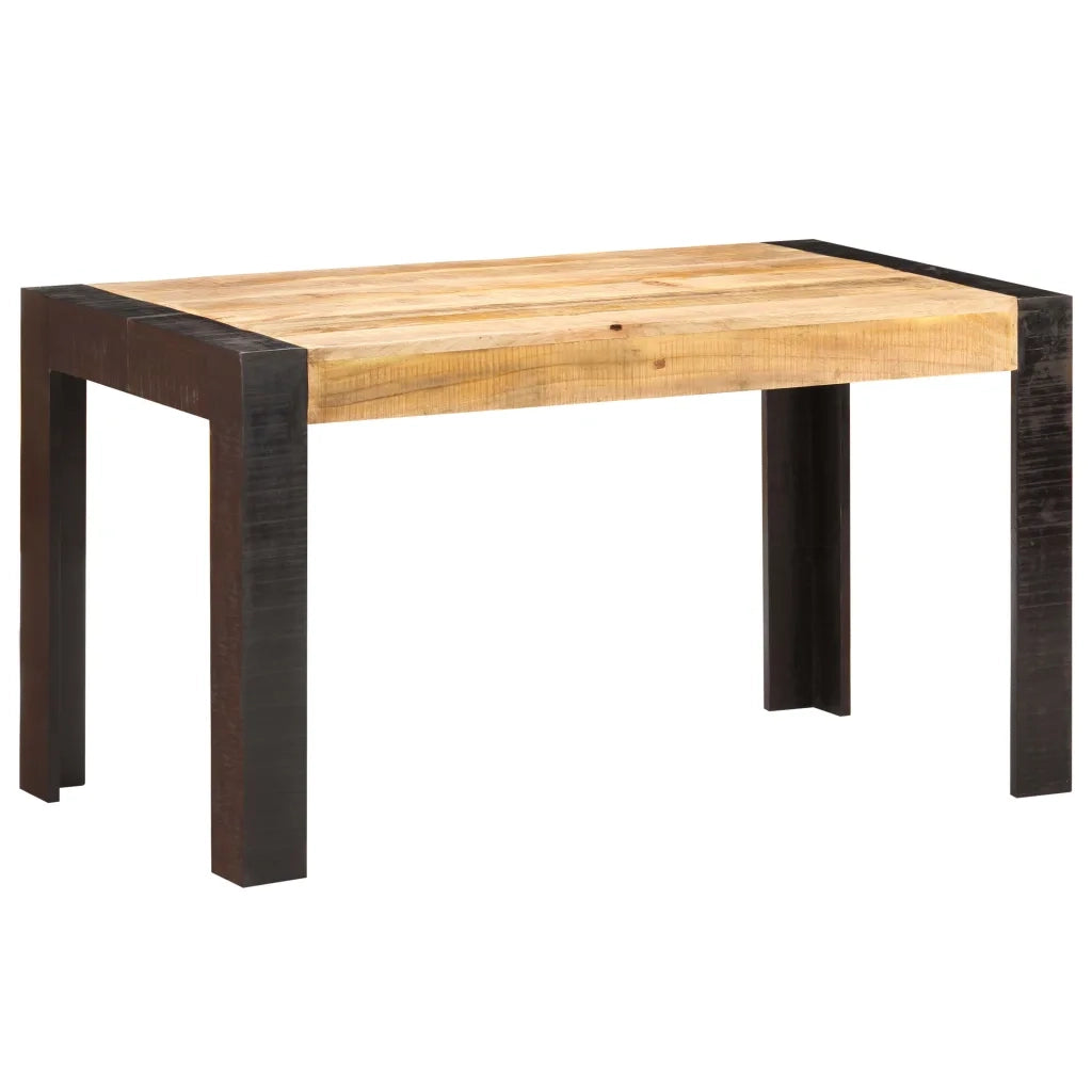 Tavolo da Pranzo 140x70x76 cm in Legno Massello di Mango Grezzo cod mxl 61253