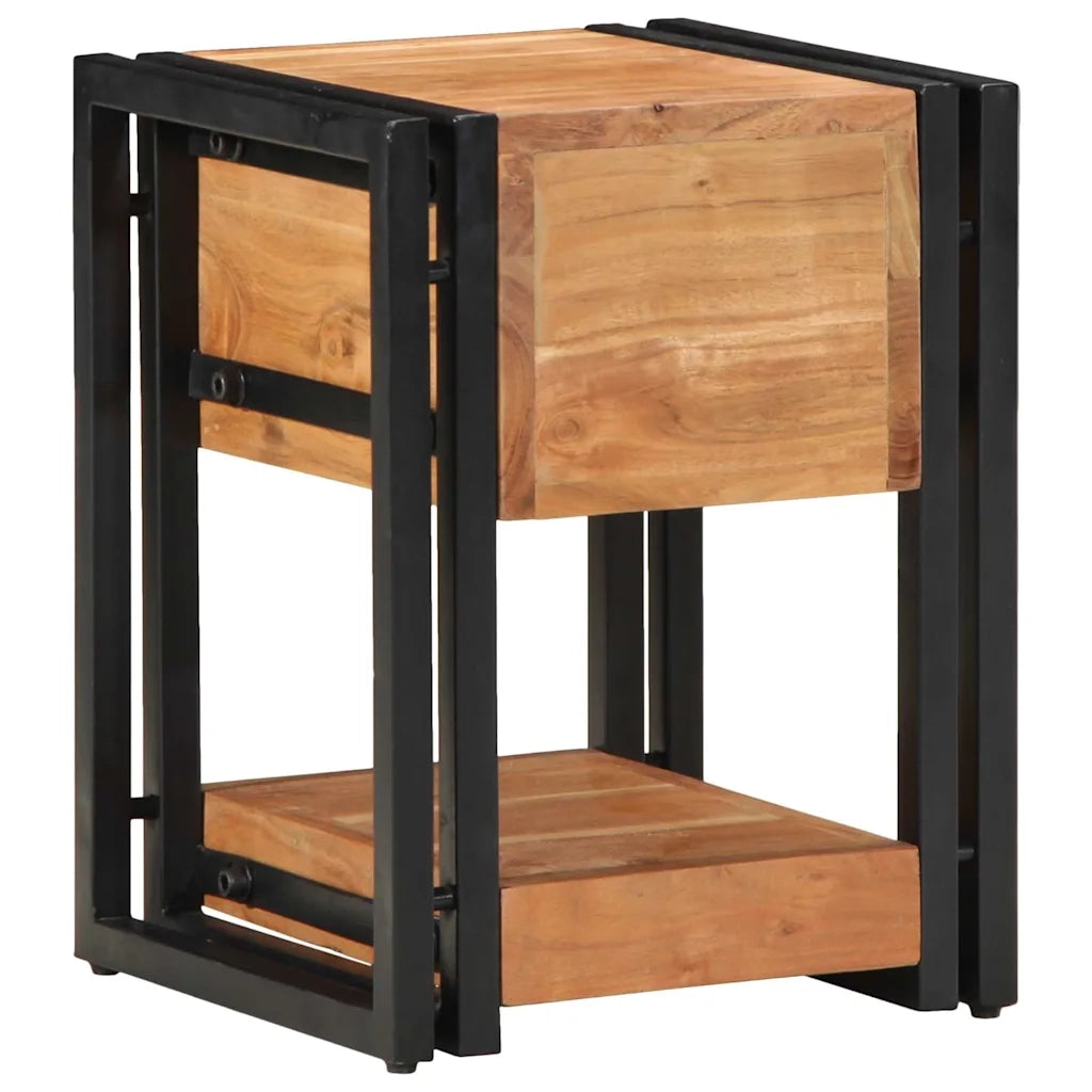 Armadio da Notte 30 x 30 x 40 cm Legno di Acacia Massello 4016710