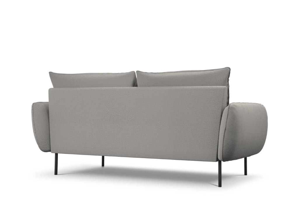 Cosmopolitan Design - Divano "Vienna" 3 posti in bouclé grigio 