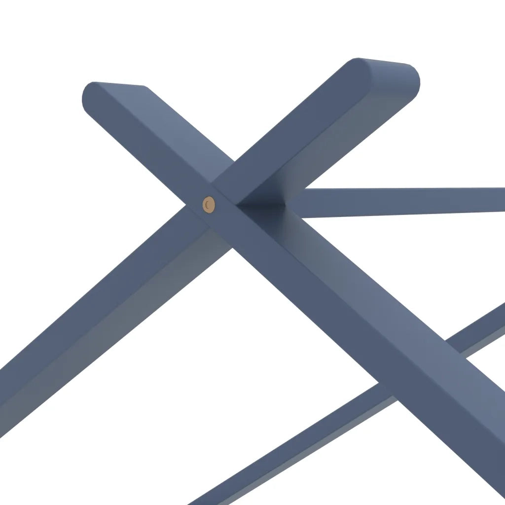 Giroletto per Bambini | Letto Infantile | Lettino Grigio in Massello di Pino 90x200 cm