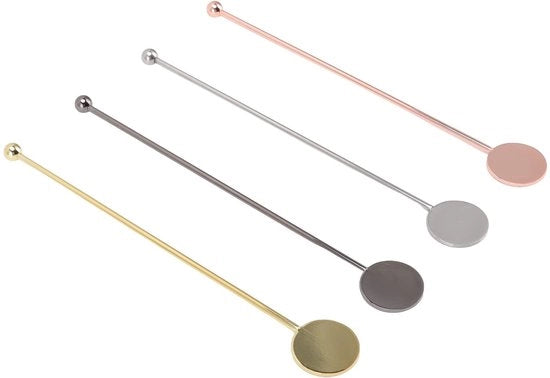 Set di 4 cocktail shaker - Manico in acciaio inossidabile - Ideale per caffè densi - Mescolare cocktail - Perfetto per feste