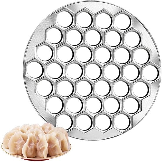 Fabbricatore di Pelmeni 37 Fori - Raviolivormer - Impastatrice - Lavorazione di Pasta - Lega di Alluminio - Resistentente alla Lavastoviglie