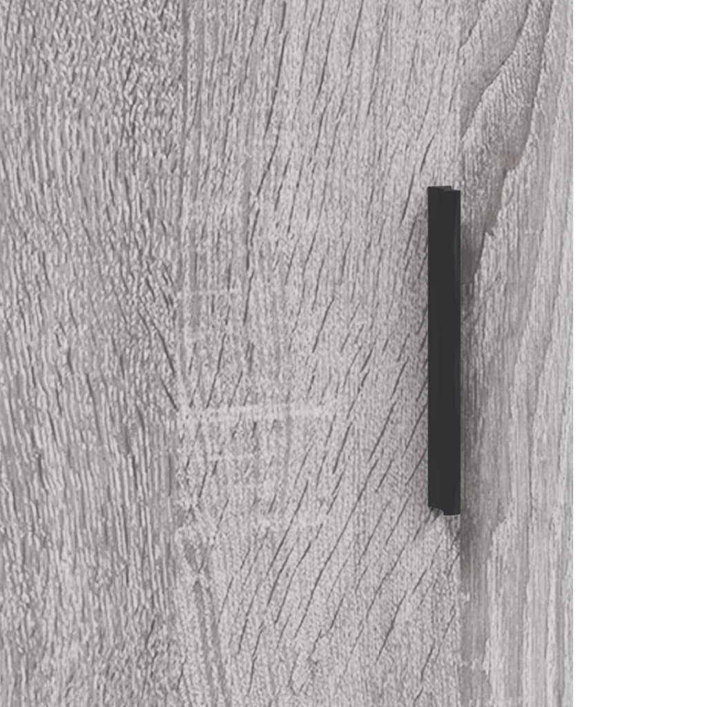 Buffet credenza cassettiera armadio mobile contenitore organizer cucina soggiorno salotto rovere Sonoma alto 34,5 x 34 x 180 cm legno ingegnerizzato grigio 02_0035328