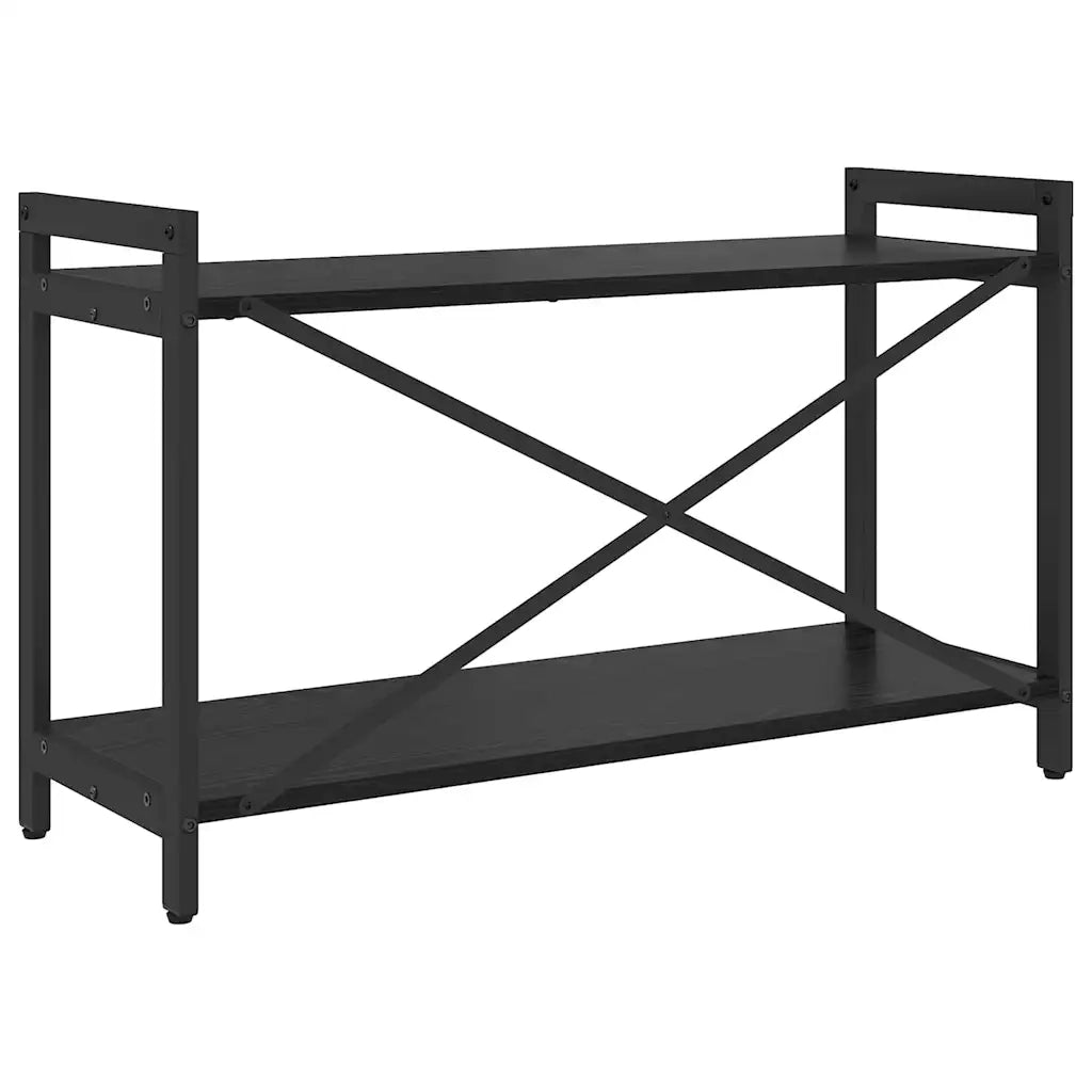 vidaXL Libreria Rovere nero 80 x 30 x 48.5 cm Legno multistrato