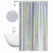 Trade Shop - Tenda Doccia Vasca Bagno Effetto Paillettato Iridescente 12 Ganci 240x180cm 87190 -