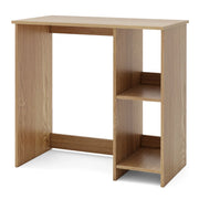 Scrivania compatta per computer 80 x 40 x 74 cm con spazio di archiviazione moderno e stabile in legno marrone 20_0010882
