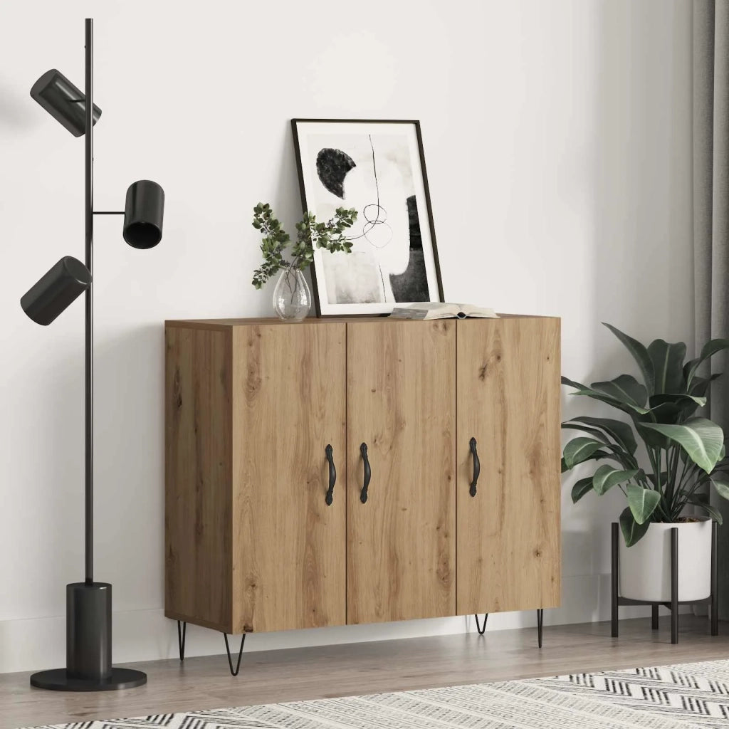 Credenza Rovere artigianale 90 x 32,5 x 80 cm Legno multistrato 879583