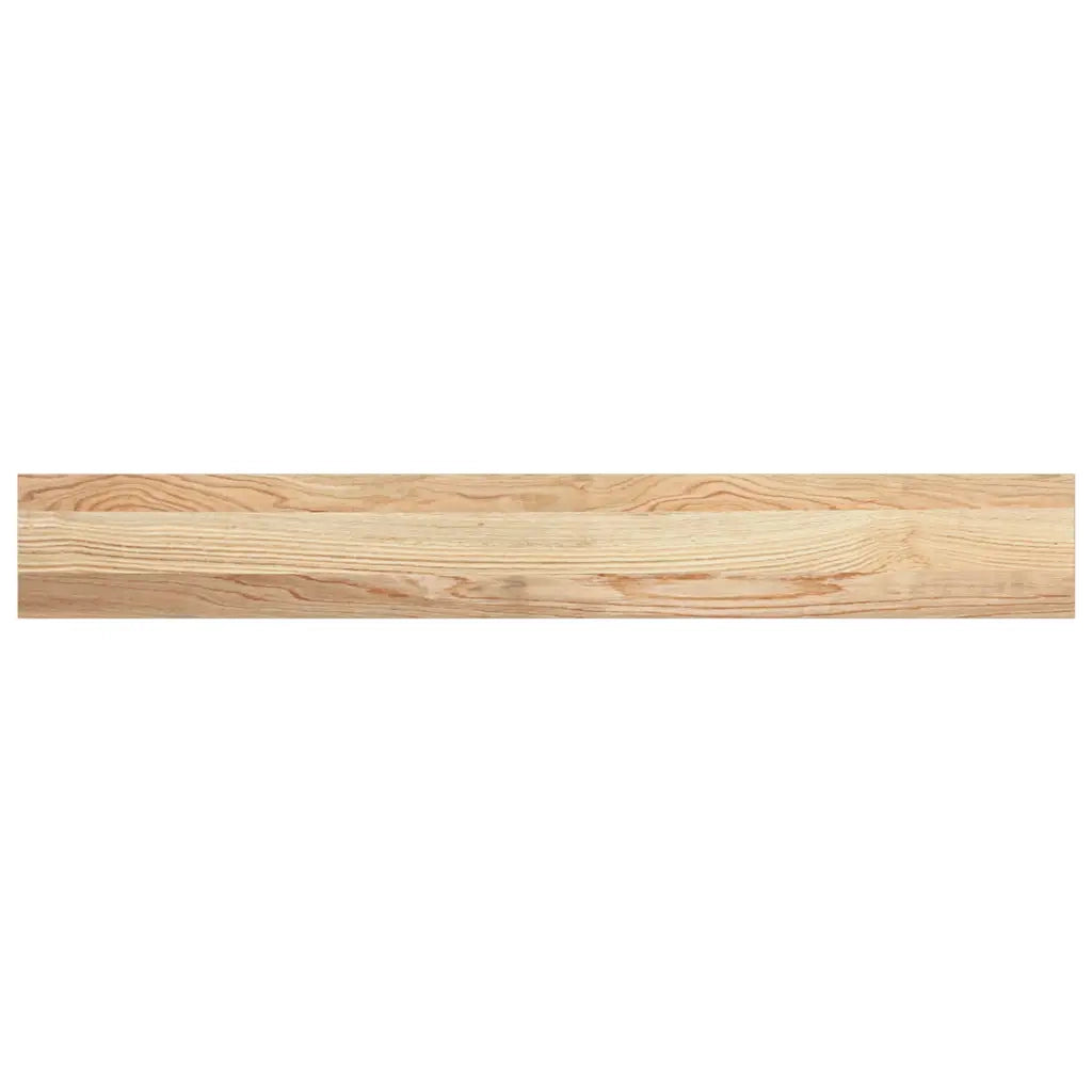 Davanzali 2 pz Non Trattati 110x15x2cm Legno Massello di Rovere