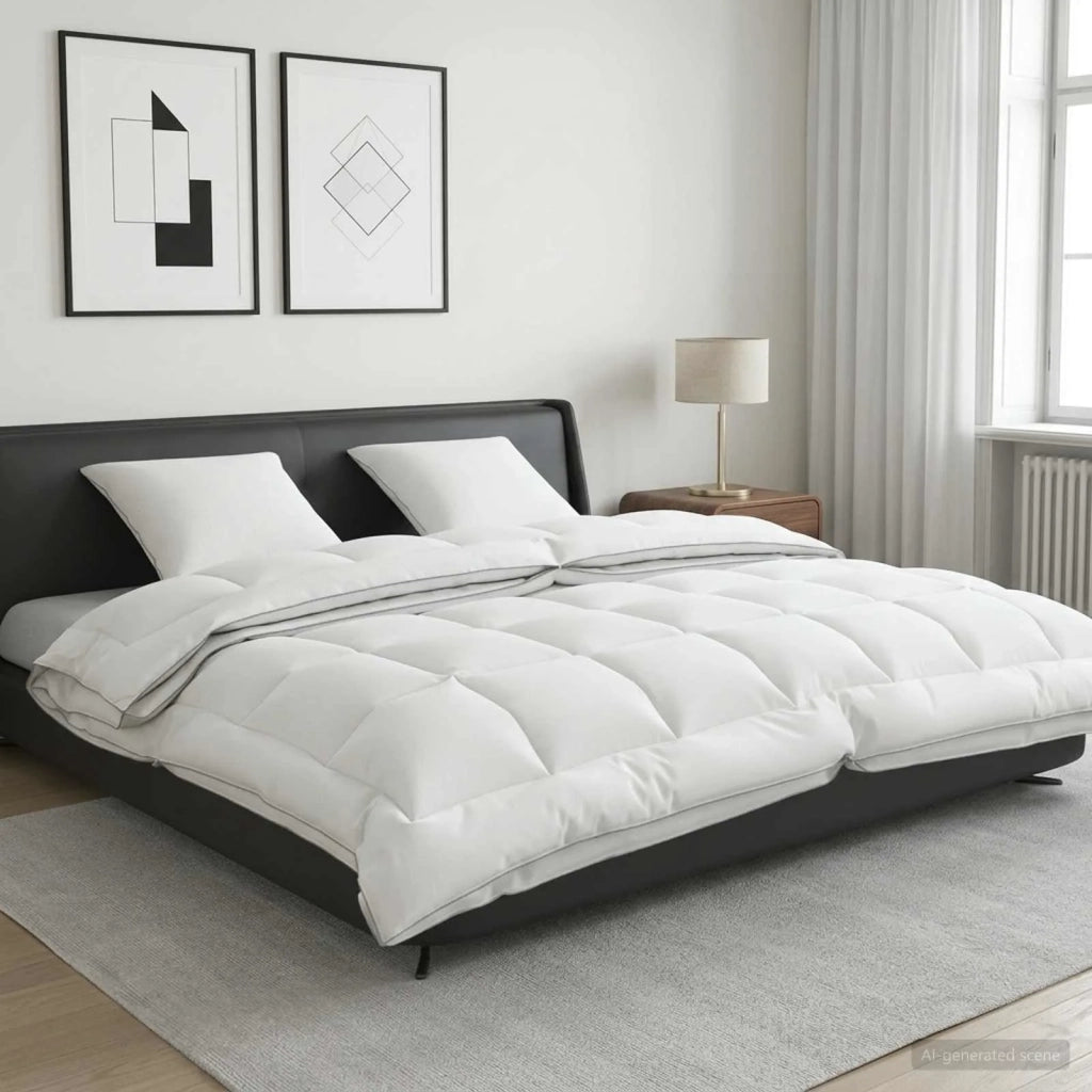 Set di piumone e cuscini 3 pcs 220x240 cm 4 stagioni Lana 3441602