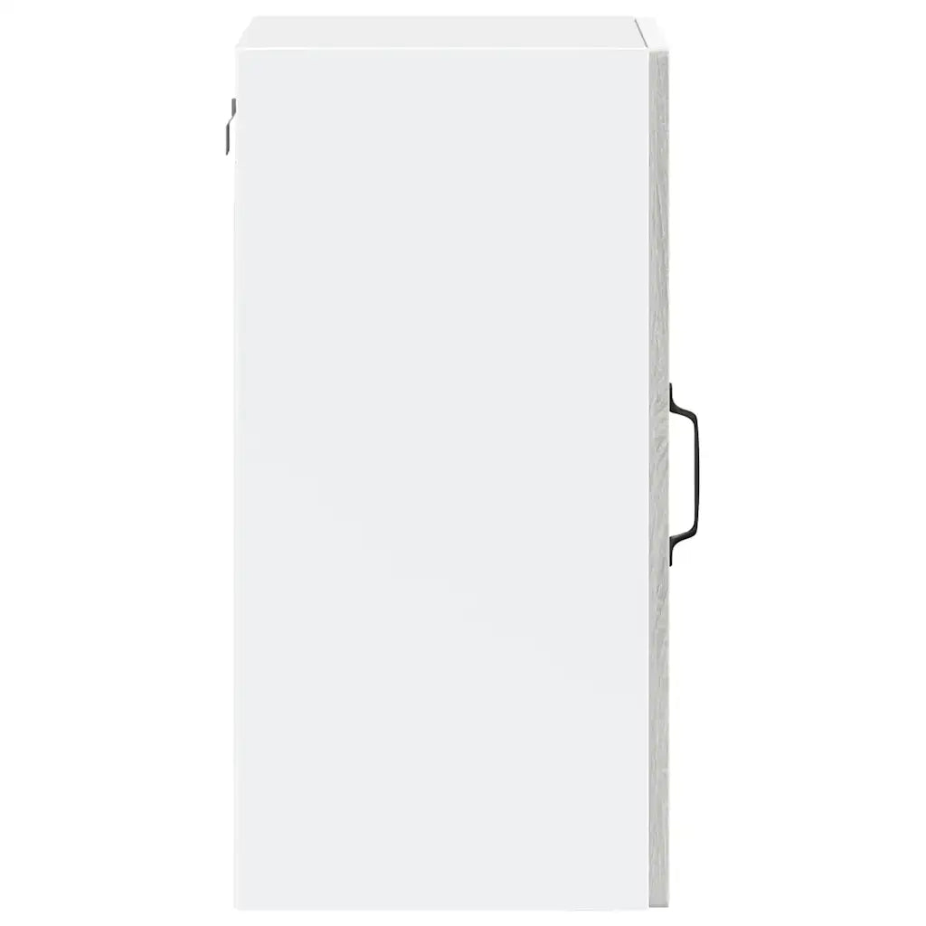 vidaXL Pensile da Cucina con Porta in Vetro Porto Grigio Sonoma