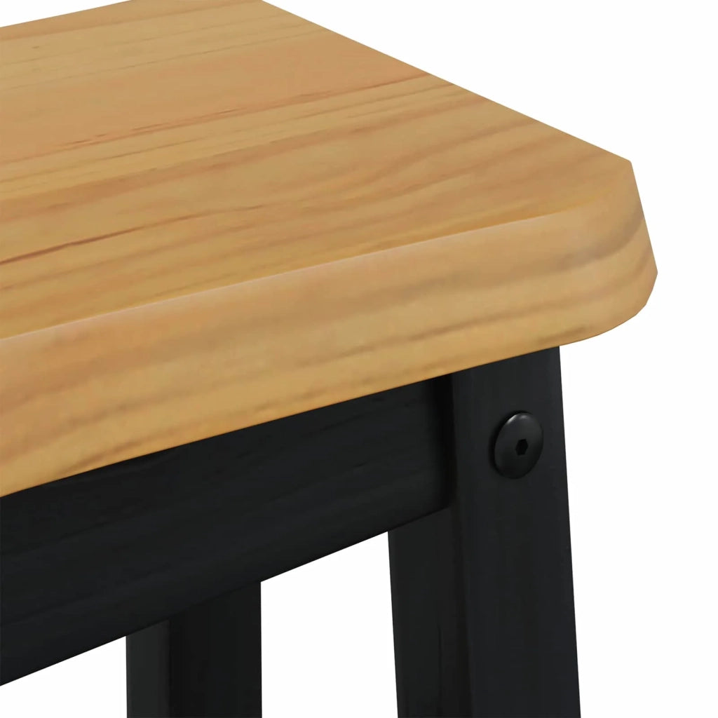 VidaXL Sgabello da bar EKAI 2 pcs Nero 40 x 29 x 45,5 cm 42037011