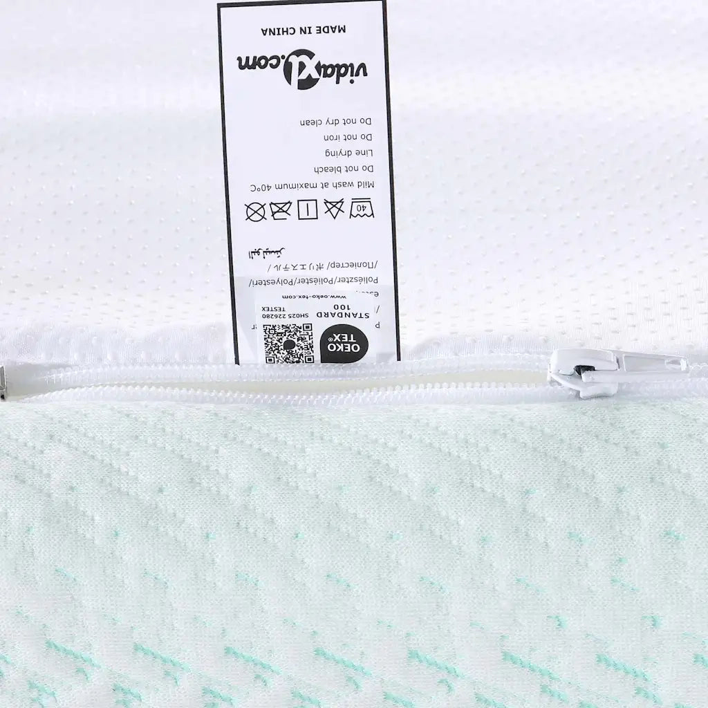 Topper per materasso Bianco e Verde 160 x 200 cm CFW2659814